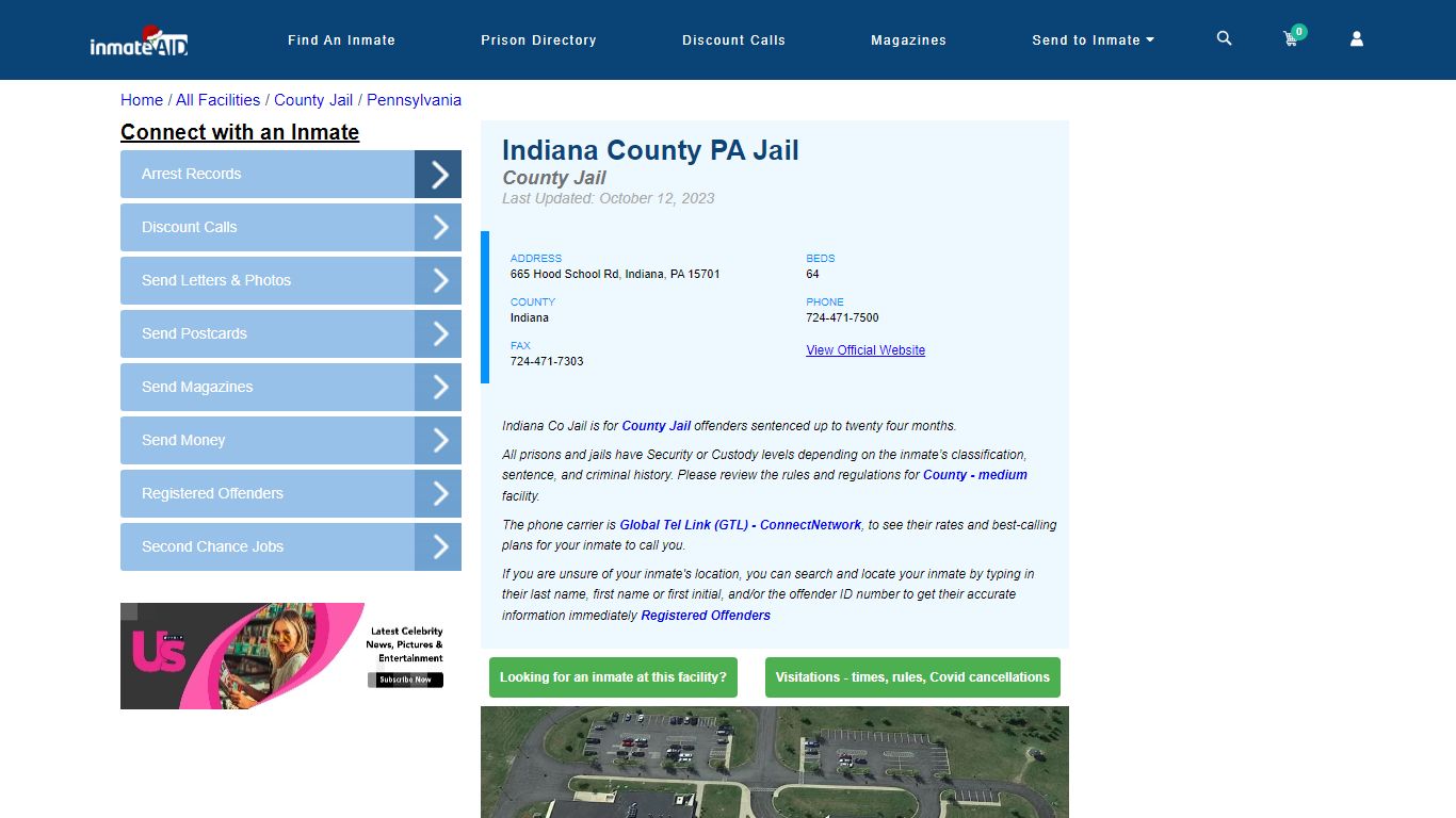 Indiana County PA Jail - Inmate Locator - Indiana, PA
