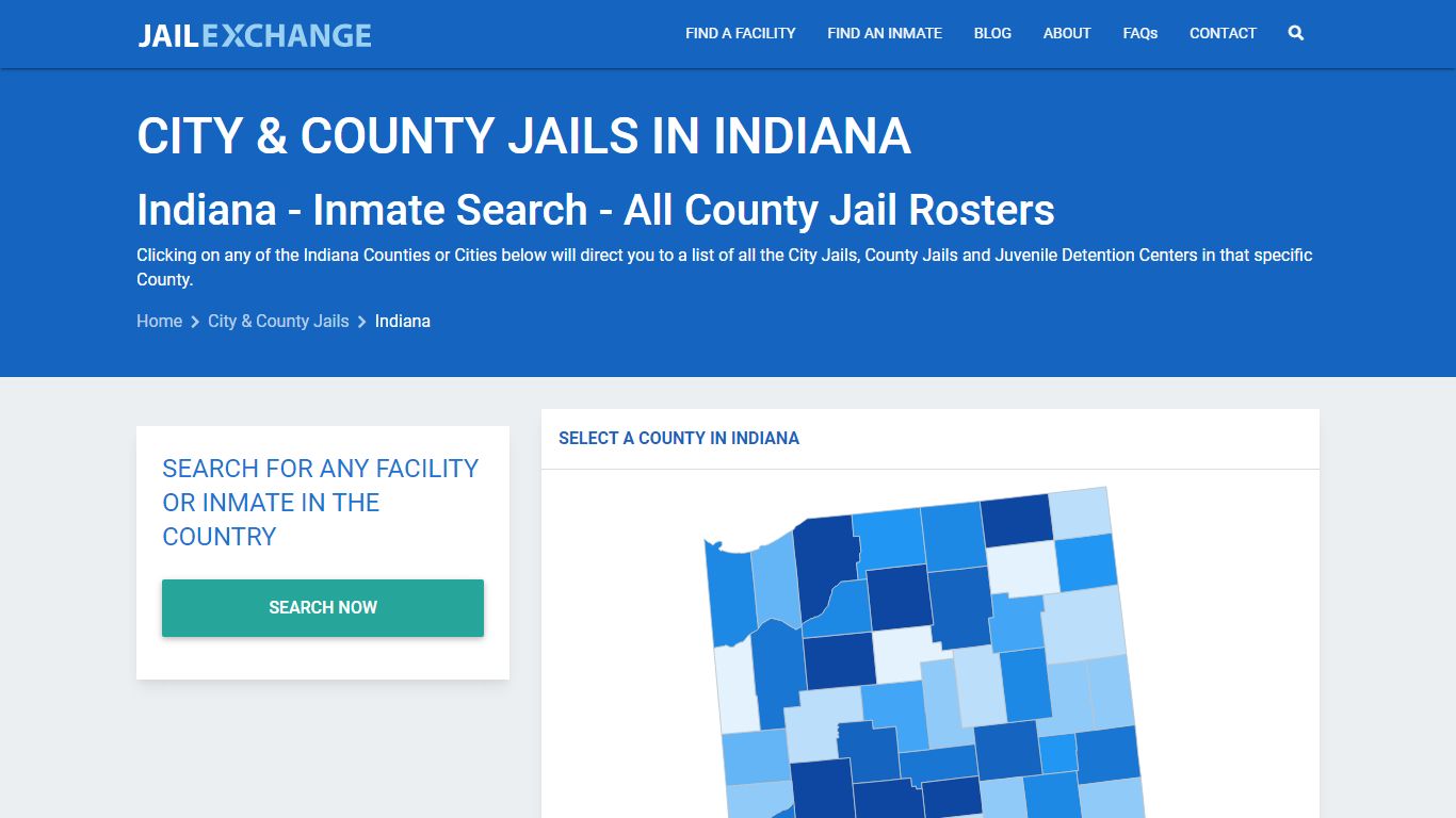 Inmate Search - Indiana County Jails | Jail Exchange